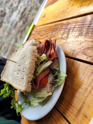 BLT at Pyramid Vegan Cafe & Bakery in Glastonbury