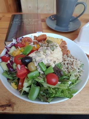 The Nourish Bowl at Pyramid Vegan Cafe & Bakery in Glastonbury