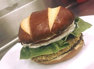 Vegan Burger at No Regrets in Las Vegas
