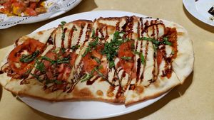 Caprese flatbread at No Regrets in Las Vegas
