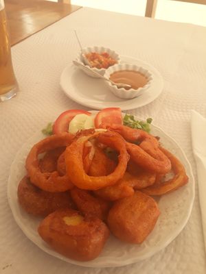 Legumes empanados at Ashoka Indian Tandoori Restaurante in Lagos