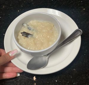 Vegan Arroz con Leche. at Fernanda's Salvadorian in Cathedral City