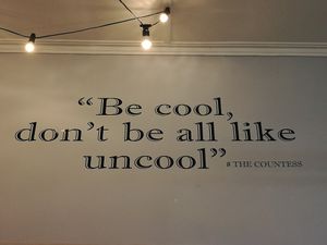 Wall art at Just a Little Cafe in Kalgoorlie