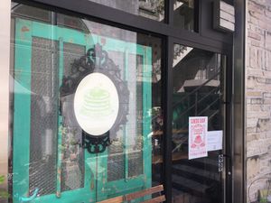 The outside. The last two times we’ve tried to go, they’ve been closed  at Poe Poe in Yokohama