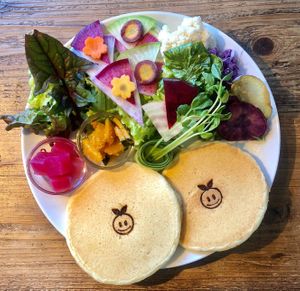 Meal pancake at Poe Poe in Yokohama