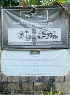   at Lion's Share Cafe in Bridgetown