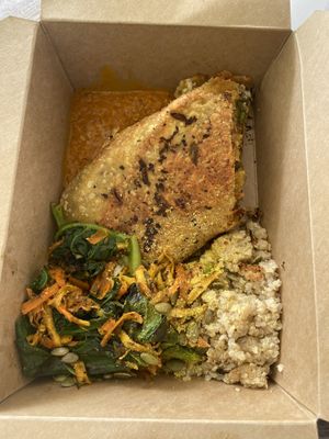 Vegan Enchilada   at Lion's Share Cafe in Bridgetown