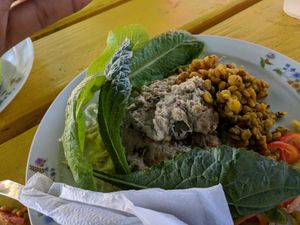 Quiche at Lion's Share Cafe in Bridgetown