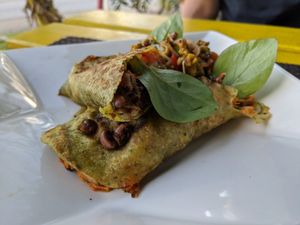 Enchiladas at Lion's Share Cafe in Bridgetown