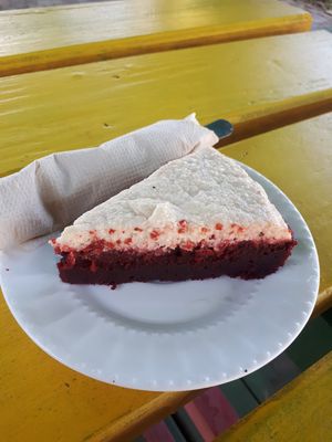 Red velvet cake at Lion's Share Cafe in Bridgetown