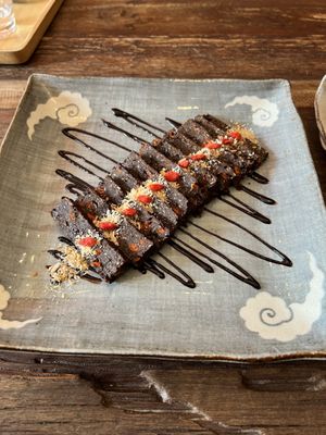 Guilt free cake - amazing!   at Kunda Vegan Vegetarian in Chiang Rai