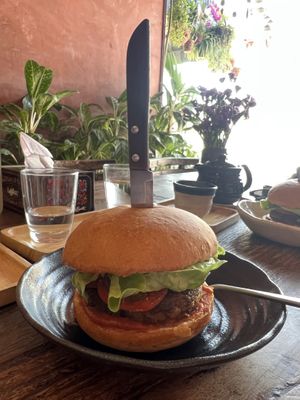Burger  #Veganuary at Kunda Vegan Vegetarian in Chiang Rai