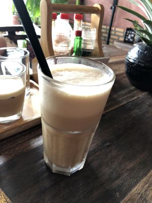 iced coffee  at Kunda Vegan Vegetarian in Chiang Rai