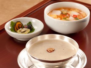 Glutious Millet Grul with Waterly Kimchi at Jihwaja in Seoul