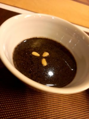 Black sesame porridge at Jihwaja in Seoul