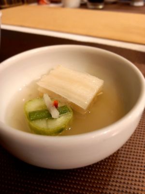 White kimchi at Jihwaja in Seoul