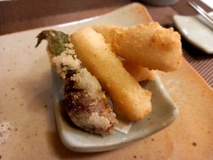 Fried ginseng at Jihwaja in Seoul