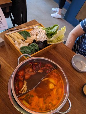 Vegan choice at Hot Pot Republic in Copenhagen