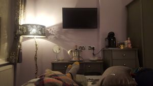 Cozy lilac grey room... at Bijou B&B in Weston-super-mare