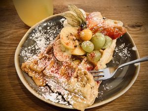 Vegane Waffel at Claus Eismanufaktur & Deli in Karlsruhe