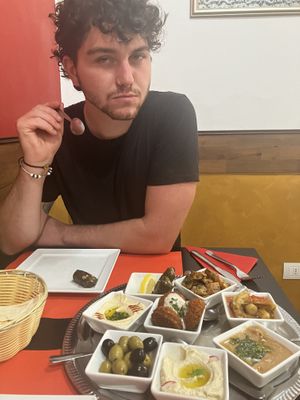 Before food 👿  at Middle East in Como