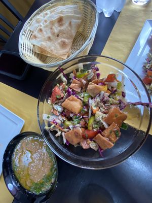 Salad and Foul  at Middle East in Como