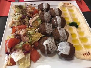 Falafel and friends at Middle East in Como