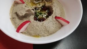 Baba Ganoush: Eggplant, sesame cream at Middle East in Como