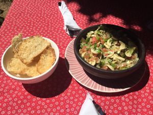 Mushroom ceviche  at Indian Stone in Coyhaique