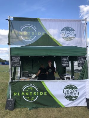 Their stall, offered a different menu every day of the VCO weekend.  at Vegan to You in Wellington