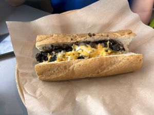 Cheezsteak without sides  at Lindiana's Southern Vegan Kitchen - Maybe closed in Houston