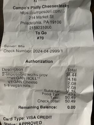   at Campo's in Philadelphia