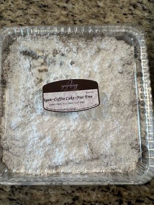 Vegan Crumb Cake moist & delicious  at Epiphany in Naples