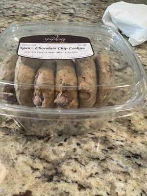 Famous Vegan Choc Chip Cookies, soft & scrumptious.  at Epiphany in Naples