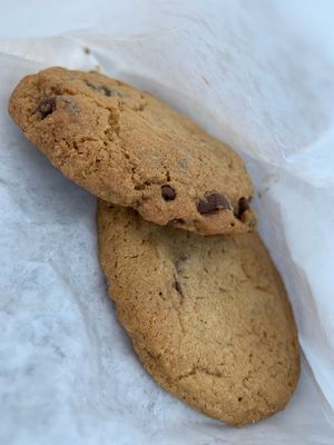 Vegan chocolate chip cookies  at Epiphany in Naples