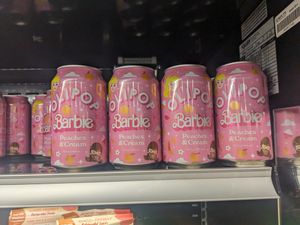 Olipop barbie collab - peaches and cream at Sprouts Farmers Market in Reno