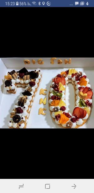 Nombers at Demeter Vegan Bakery in Kfar Saba