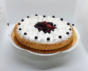 Lemon pie at Demeter Vegan Bakery in Kfar Saba