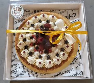Lemon pie at Demeter Vegan Bakery in Kfar Saba