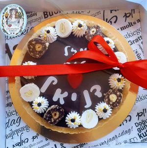 Chocolate pie at Demeter Vegan Bakery in Kfar Saba