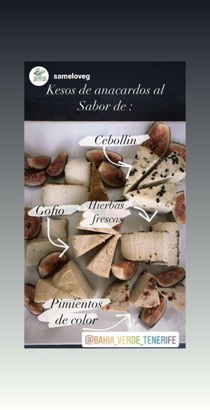 Tabla de queso veg at Bahía Verde in Tenerife