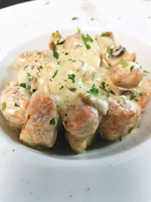 Gnocchi de calabaza veg caseros at Bahía Verde in Tenerife