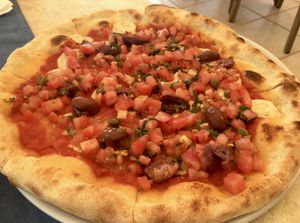 Pizza Greca - vegan at Bahía Verde in Tenerife