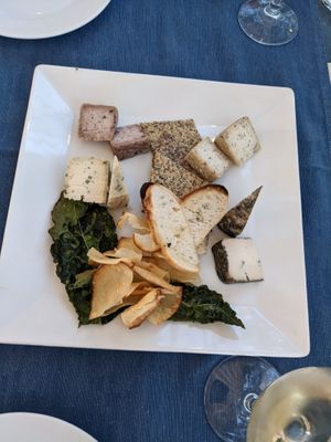 Vegan Cheese platter at Bahía Verde in Tenerife