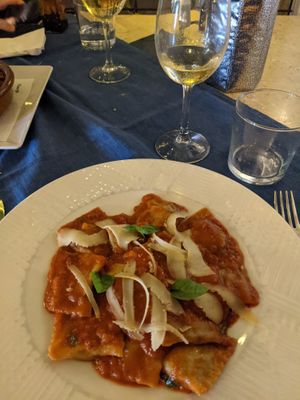 Vegan Raviolis at Bahía Verde in Tenerife