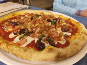 Pizza Greca at Bahía Verde in Tenerife