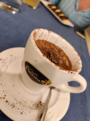 Vegan pudding for dessert at Bahía Verde in Tenerife
