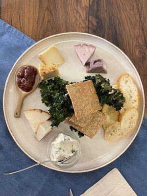vegan cheese plate  at Bahía Verde in Tenerife
