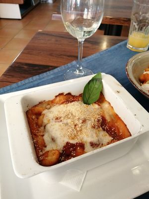 Ñoquis sorrentina at Bahía Verde in Tenerife