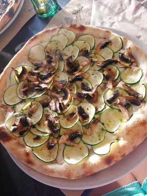 Bahia verde pizza at Bahía Verde in Tenerife